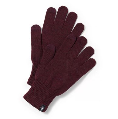 SMARTWOOL LINER GLOVE black cherry heather