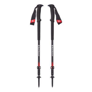 BLACK DIAMOND TRAIL PRO TREK POLES, Fire Red