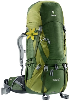 DEUTER Aircontact 50 + 10 SL pine-moss - turistický batoh