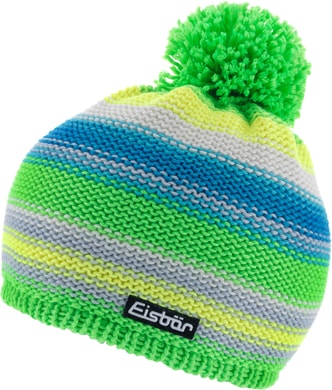 EISBÄR Caja Pompon MÜ kids neongrün/silber/neongelb/white