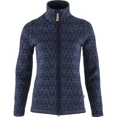 FJÄLLRÄVEN Snow Cardigan W Dark Navy