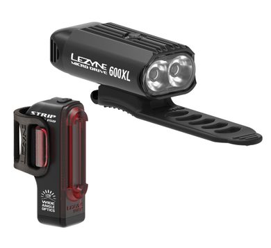 LEZYNE MICRO DRIVE 600XL / STRIP PAIR BLACK / BLACK