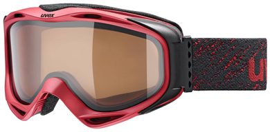 UVEX G.GL 300 POLA, dark red mat double lens/field/clear