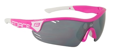 FORCE RACE PRO pink and white, black laser glass