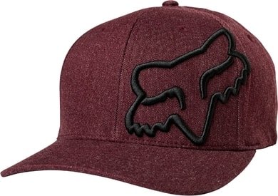 FOX CLOUDED FLEXFIT HAT cardinal