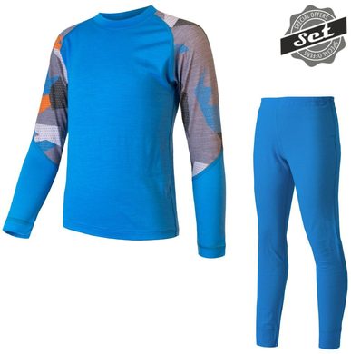 SENSOR MERINO IMPRESS SET blue/camo