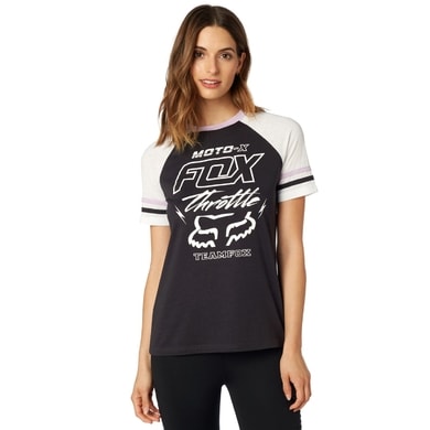 FOX Throttle Maniac Ss Top, black vintage