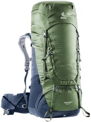 DEUTER Aircontact 65 + 10 khaki-navy