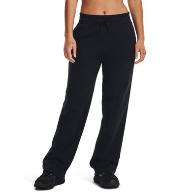 UNDER ARMOUR Rival Flc Straight Pant, Black / White