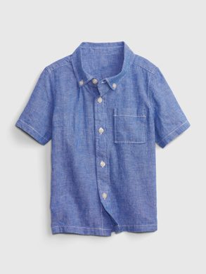 GAP 868321-00 Dětská lněná košile Modrá