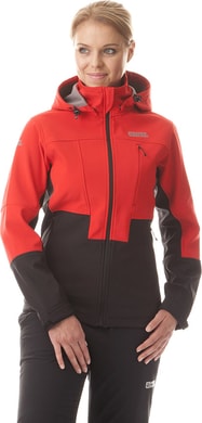 NORDBLANC NBWSL5857 WINNING red - women's softshell jacket action