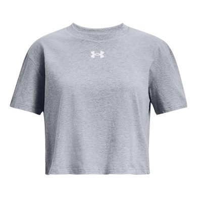 UNDER ARMOUR CROP SPORTSTYLE LOGO SS-GRY