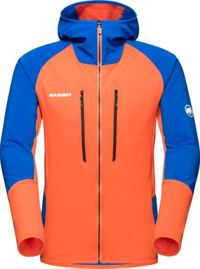 MAMMUT Eiswand Advanced ML Hooded Jacket Men, oranžová-azurit