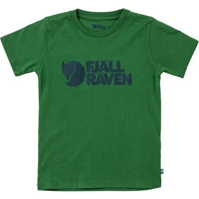 FJÄLLRÄVEN Kids Fjällräven Logo T-shirt Palm Green