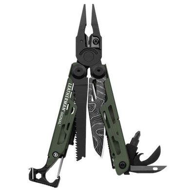 LEATHERMAN SIGNAL GREEN TOPO