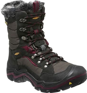 KEEN DURAND POLAR black/zinfandel - dámské trekingové boty