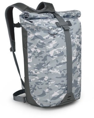 OSPREY Transporter Roll (Camo) 25l, camo slate grey