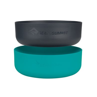 SEA TO SUMMIT DeltaLight Bowl Set 730ml &amp; 800ml Pacific Blue &amp; Charcoal, Pacific Blue / Charcoal