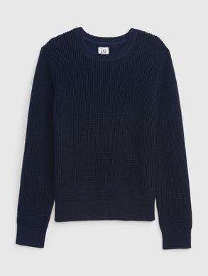 GAP 451863-00 Dětský pletený svetr Tmavě modrá