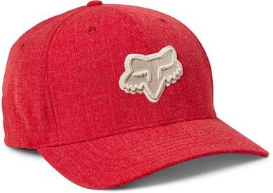 FOX Transposition Flexfit Hat Heather Red