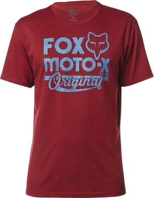 FOX Scripted Ss Tee, heather red