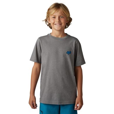 FOX Yth Morphic Ss Tee, Heather Graphite