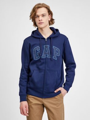 GAP 499917-03 Mikina GAP logo na zip Tmavě modrá