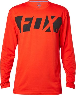 FOX Cease Ls Tech Flame Red - tričko