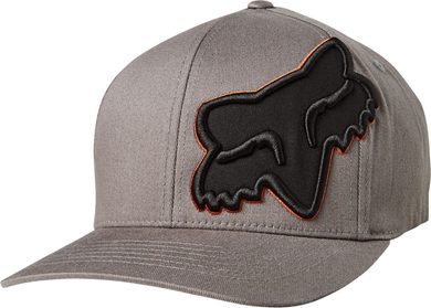 FOX Episcope Flexfit Hat, Grey/Oragne