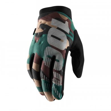 100% BRISKER Glove Camo/Black