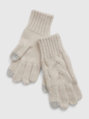 GAP 775103-00 Dětské pletené rukavice Béžová