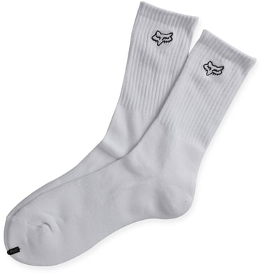 FOX Fox Crew Sock L/XL White - ponožky