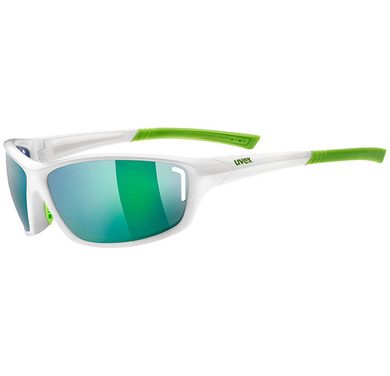 UVEX SPORTSTYLE 210 sportstyle 210 white green/green - sportovní brýle bílé