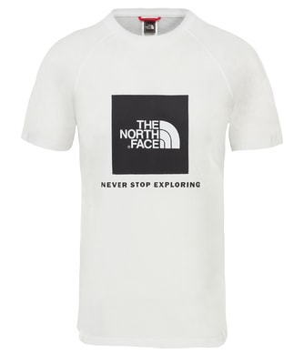 THE NORTH FACE M S/S RAG RED BOX TE WHITE