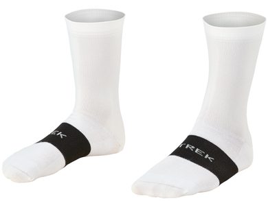 TREK Vysoké závodní ponožky, bílá