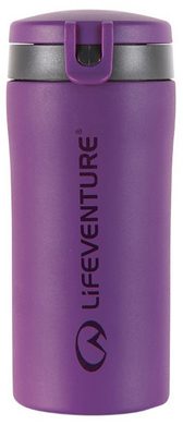 LIFEVENTURE Flip-Top Thermal Mug; 300ml; purple