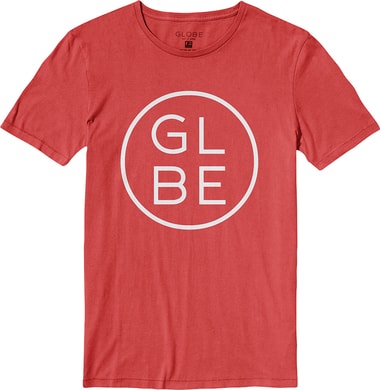 GLOBE Circle Logo Pop Red - Pánské triko