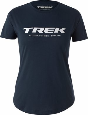 TREK Origin dámské triko s logem, tmavě modrá