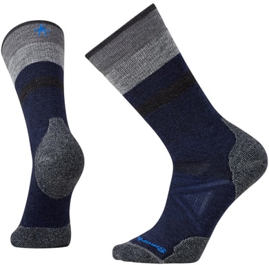 SMARTWOOL PHD OUTDOOR MEDIUM PATTERN CREW deep navy/medium gray