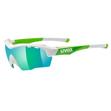 UVEX SPORTSTYLE 104 white green/green - sportovní brýle bílé