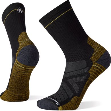 SMARTWOOL HIKE LIGHT CUSHION CREW SOCKS, black