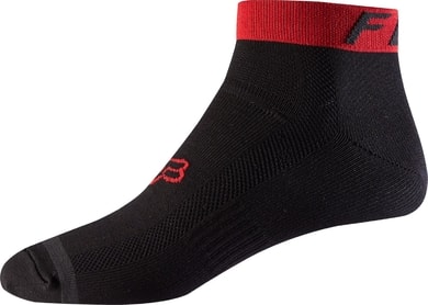 FOX 4" Sock, red/black