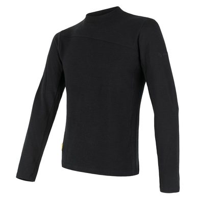 SENSOR MERINO EXTREME men's long sleeve shirt black