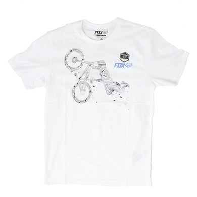 FOX BIG BAND Ss Tee optic White