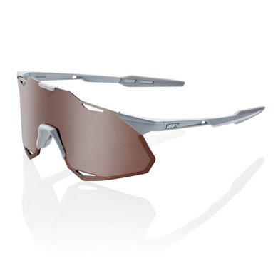 100% HYPERCRAFT XS, Matte Stone Grey - HiPER Crimson Silver Mirror Lens