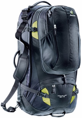 DEUTER Traveller 80 +10 black-moss - cestovní batoh