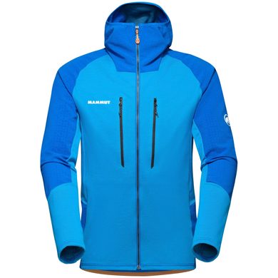 MAMMUT Eiswand Advanced ML Hooded Jacket Men tarn-azurit