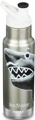 KLEAN KANTEEN Insulated Kid Classic Narrow w/Kid Sport Cap - mr. shark 355 ml