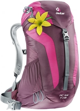 DEUTER AC Lite 14 SL aubergine-magenta - dámský turistický batoh