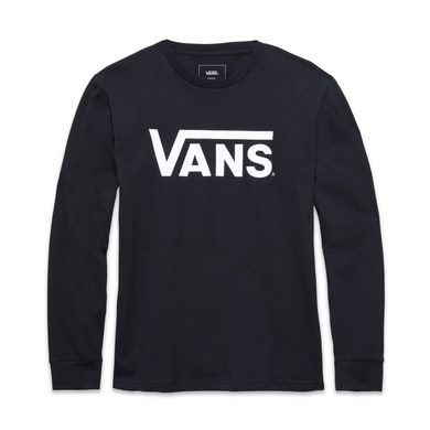 VANS BOYS VANS CLASSIC LONG SLEEVE T-SHIRT (8-14 years) Black-White